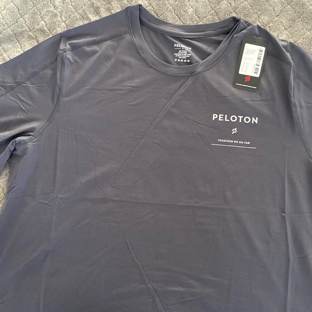 Peloton Dark Blue short sleeved shirt